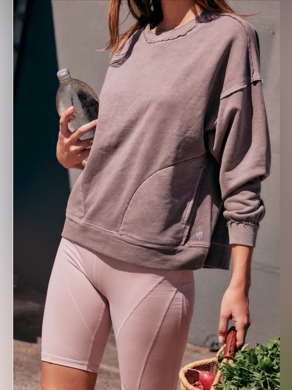 Free People Movement Solid Metti Crewneck Sweatshirt